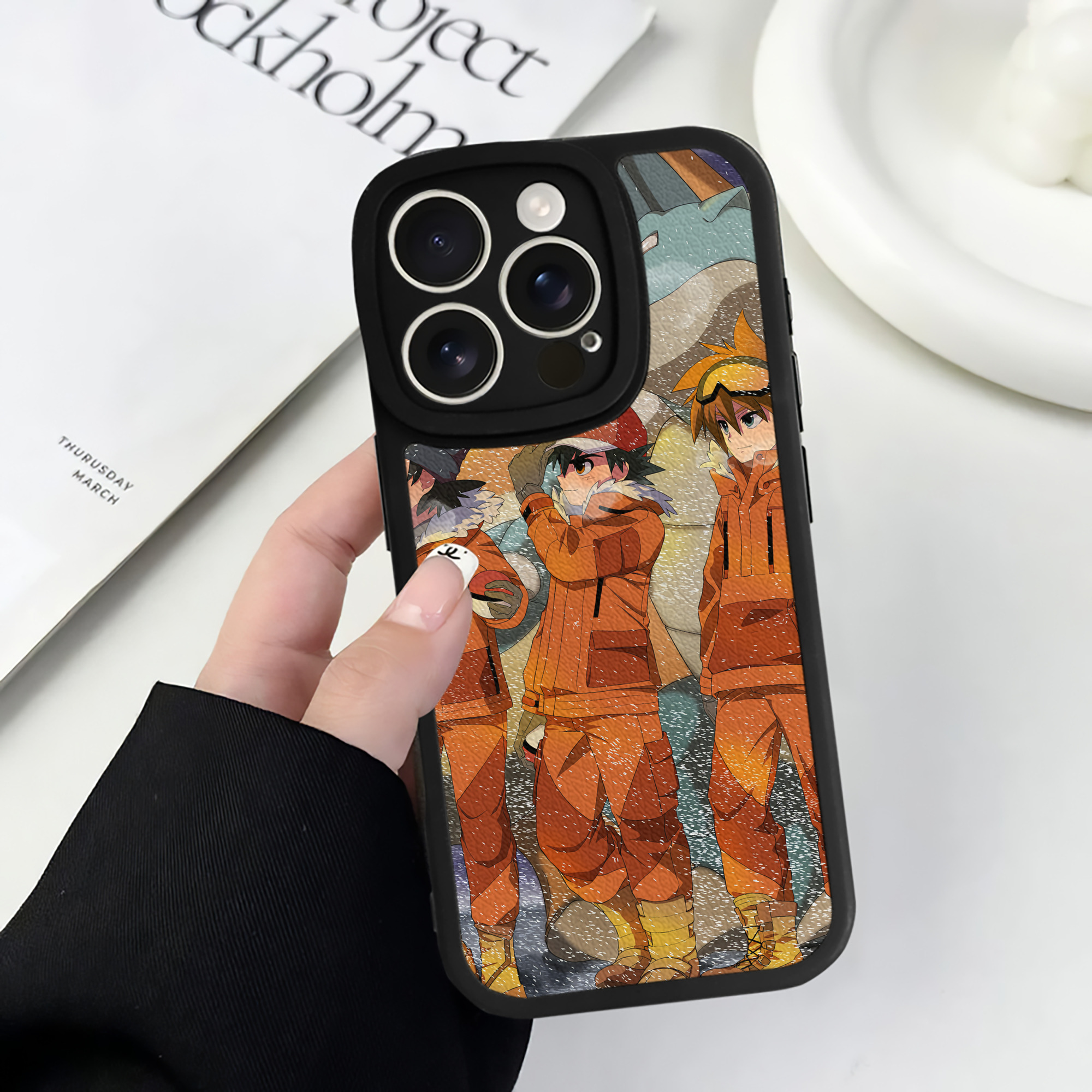 （画像用） ポケットモンスター Pokémon 【iPhone 16シリーズ対応】シリコンスマホケース（レザー調） 材質：シリコン